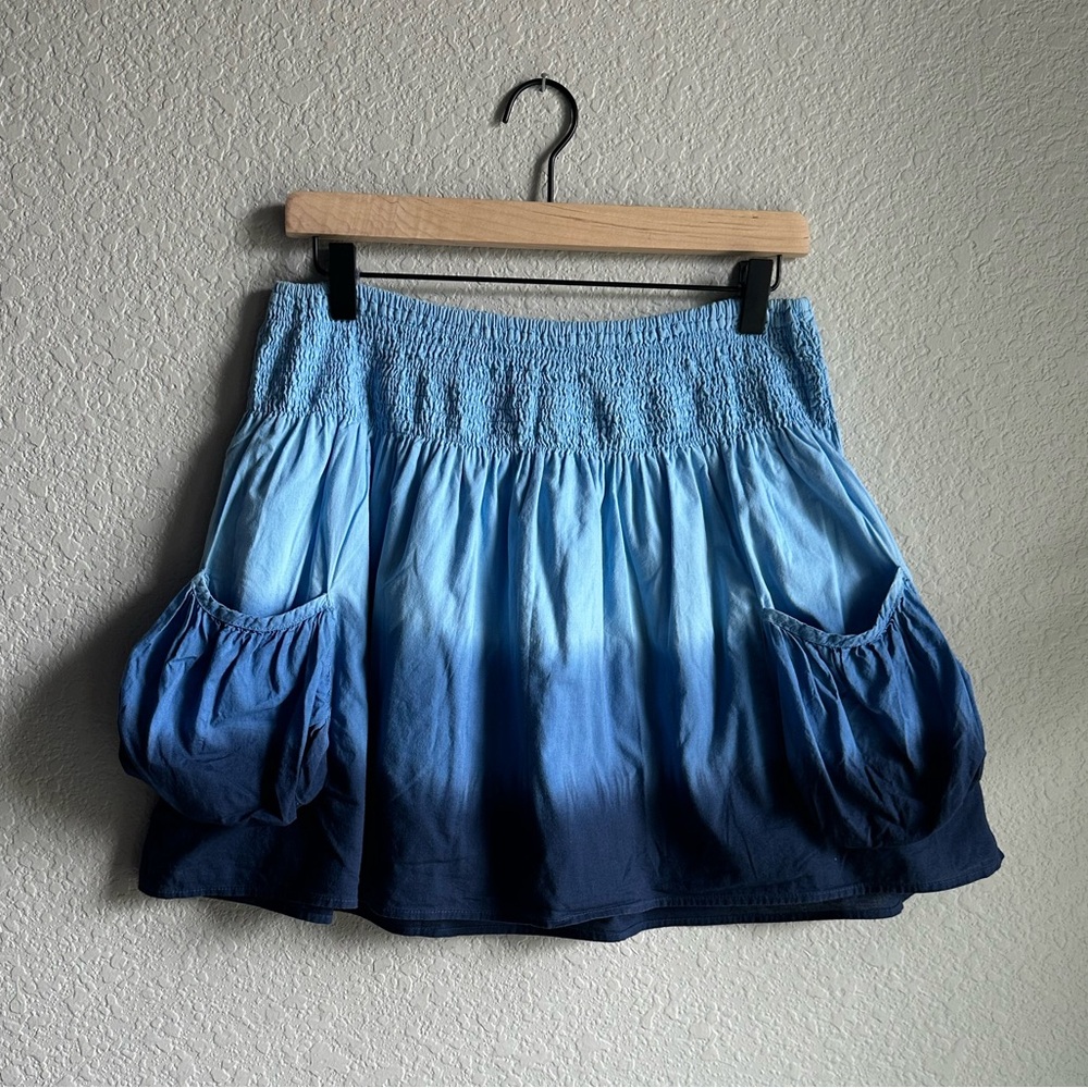💙Mossimo Supply Co. Blue Ombré Tie Dye Mini Skirt